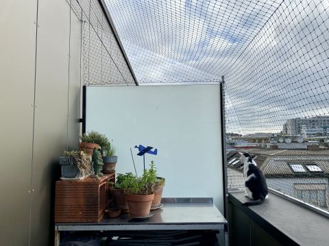Terrasse avec couverture