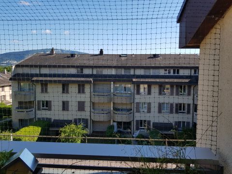 Balcon avec toile solaire