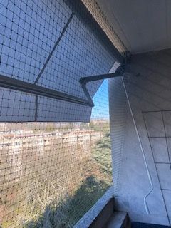 Balcon avec toile solaire