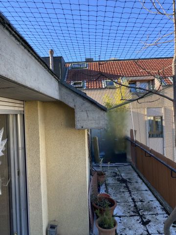 Balcon avec toile solaire