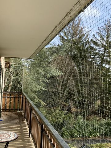 Balcon partiellement couvert + couverture