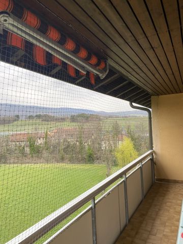 Balcon encastré avec toile solaire
