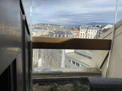 Balcon avec couverture