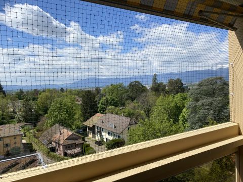 Balcon encastré avec toile solaire