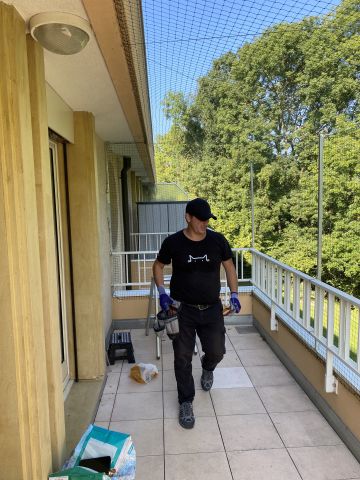 Balcon avec couverture