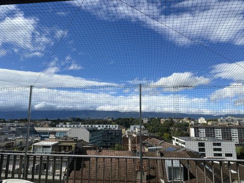 Balcon avec couverture