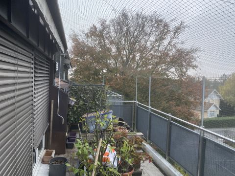 Balcon avec couverture