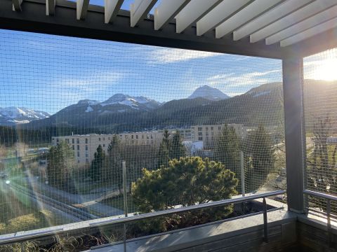 Balcon cadres filet coulissant