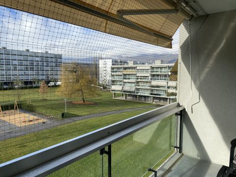 Balcon encastré avec toile solaire