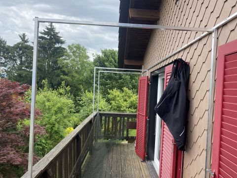 Balcon avec couverture