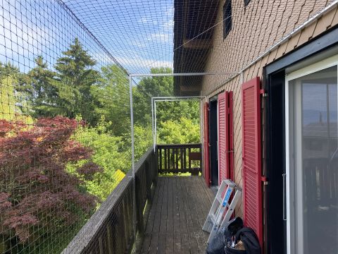 Balcon avec couverture