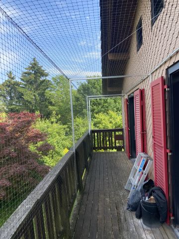 Balcon avec couverture