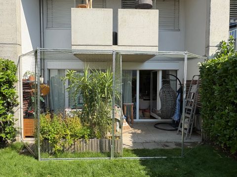 Catio adossé à maison