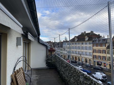 Balcon avec couverture