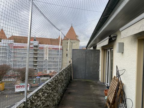 Balcon avec couverture