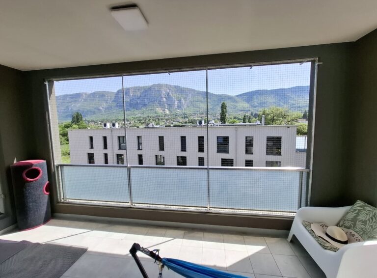 loggia sécurisée pour les chats, sans percer de trous