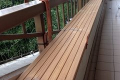Un aménagement réalisé par l'un de nos clients après l'installation du filet.