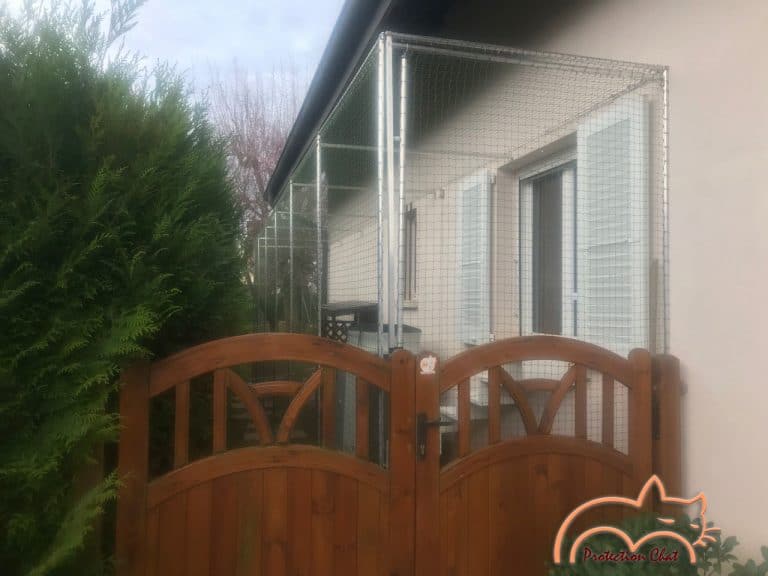Protection Chats catio, cat enclosure at a house 2